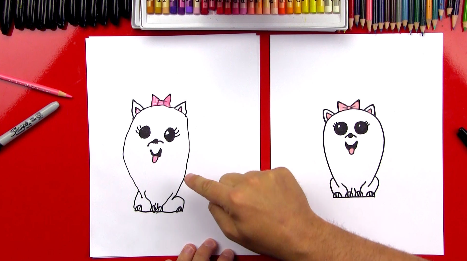 How To Draw Gidget From The Secret Life Of Pets Art For Kids Hub