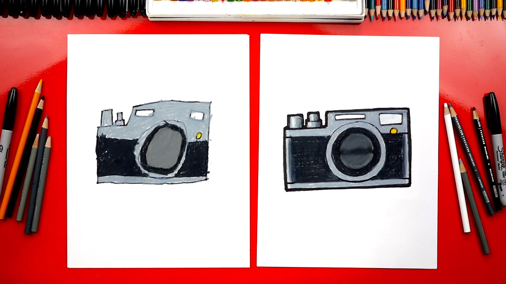 How To Draw A Camera Emoji Art For Kids Hub