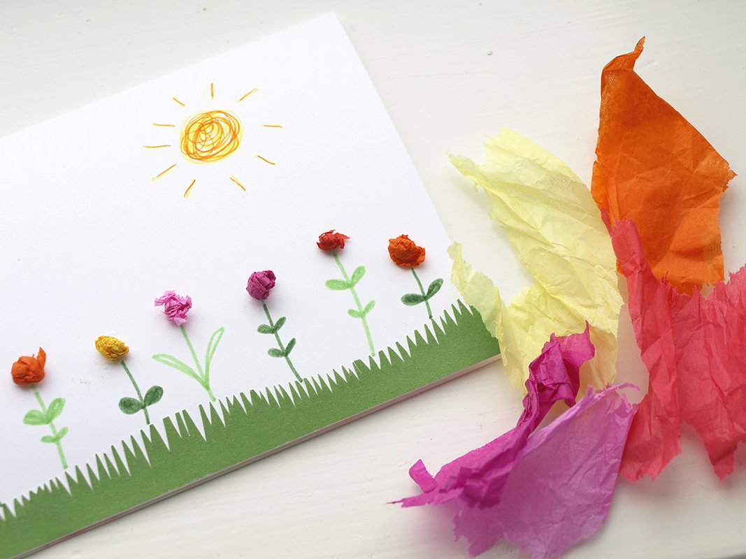 Even More Tissue Paper Cards Artful Kids