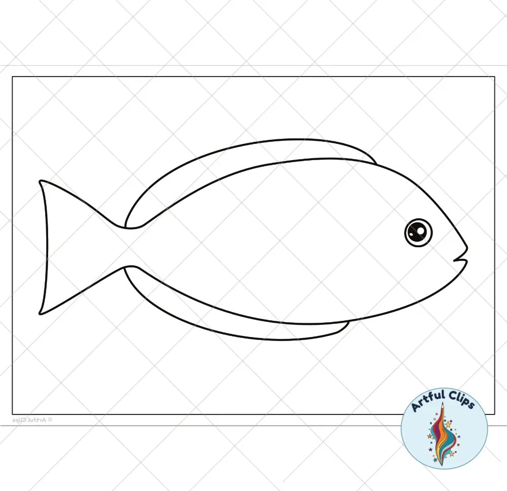 Fish Template Set for Kids Printable Outlines and Clipart Fish Template Set for Kids Printable Outlines and Clipart