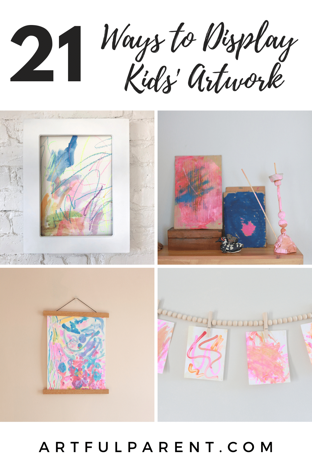 21 Kids Artwork Display Ideas for Your Home