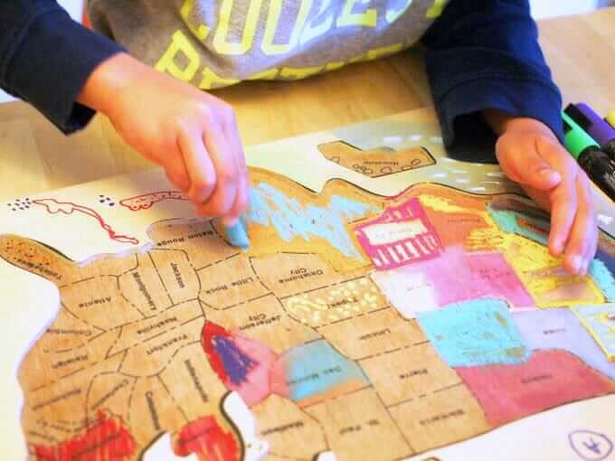 Wood Map Art Project at Annie Stitt blog