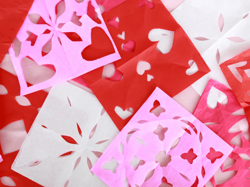 How to Make Papel Picado for Valentine's Day