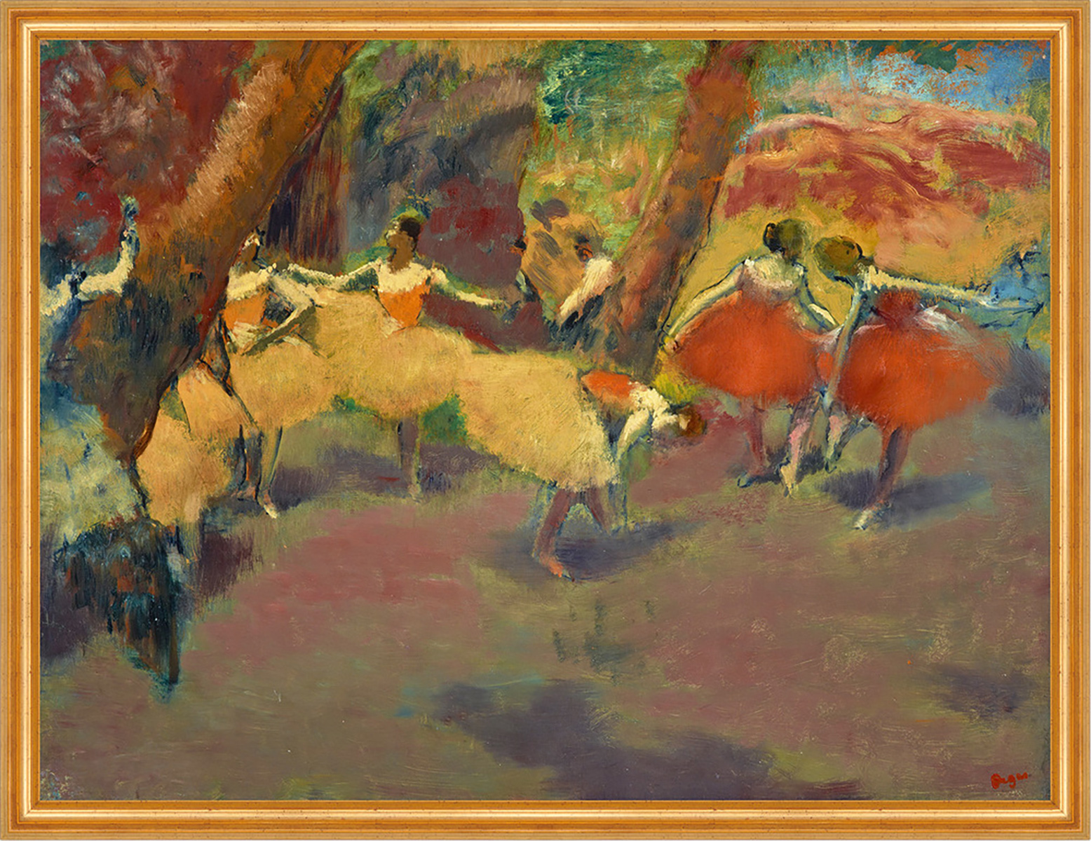 Before the Performance Edgar Degas Tänzerinnen Ballett Tütü Bühne B A2 01451 Billerantik