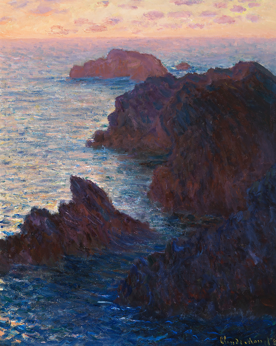 Rocks at BelleIle, PortDomois Claude Frankreich Meer Felsen B
