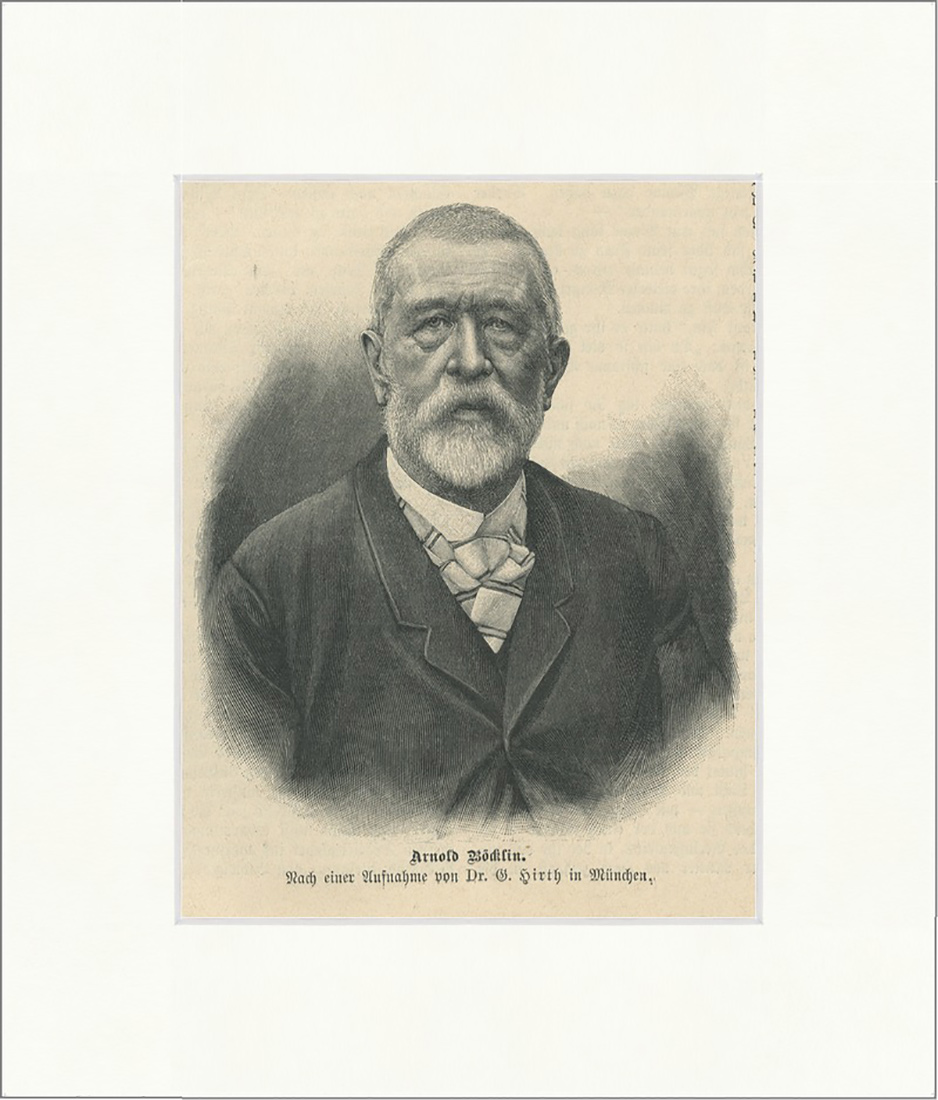 Arnold Böcklin Schweiz Maler Zeichner Grafiker Symbolismus Holzstich E