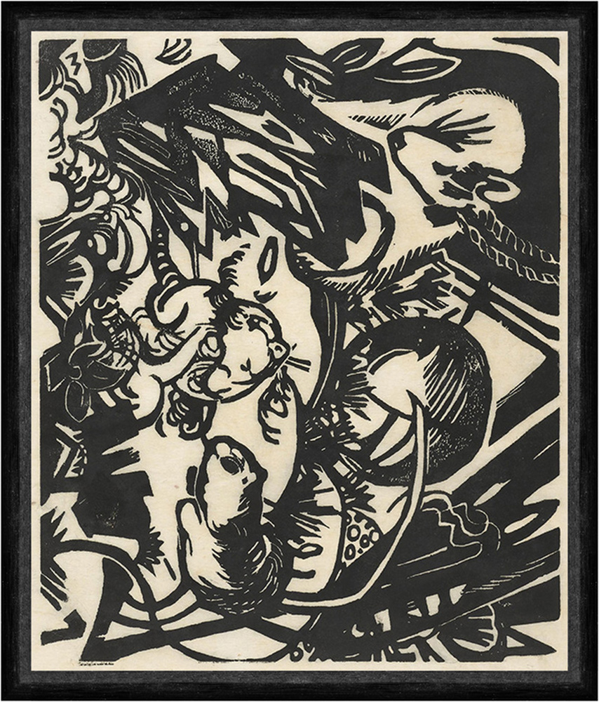 Animal Legend Franz Marc Animals Forest Lion Lie Black White Jungle FAKS _ B 01897 eBay