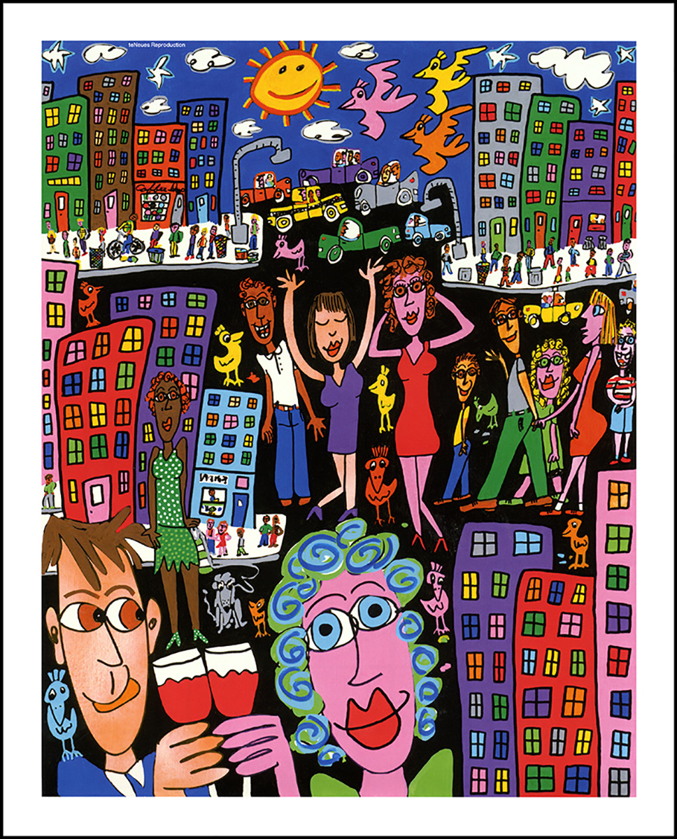 Street Life City Hochhaus PopArt Date Kunstdruck Poster Plakat Rizzi 30