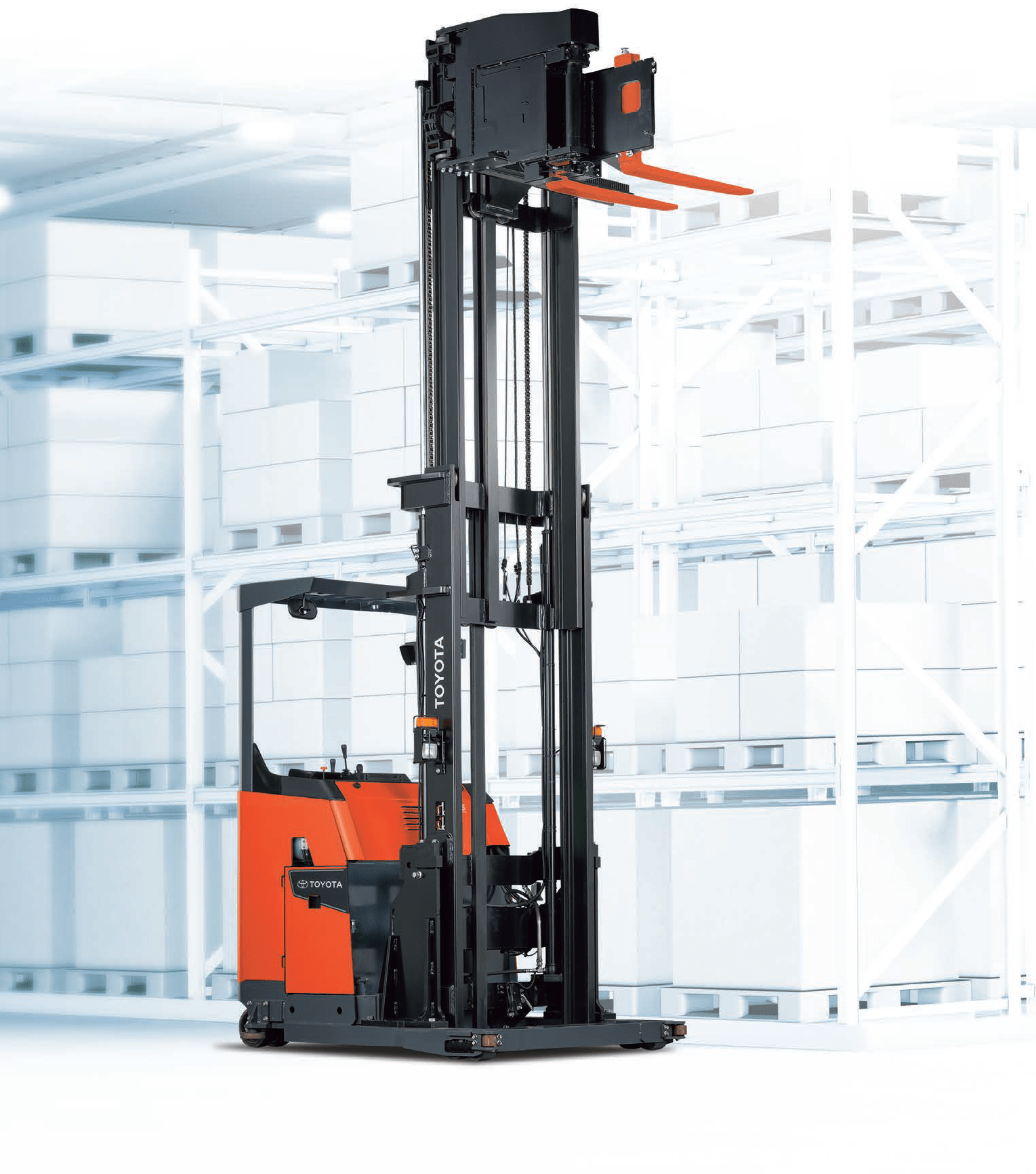TOYOTA ELECTRIC REACH TRUCK TRILATERAL / VNA Arthamas Forklift