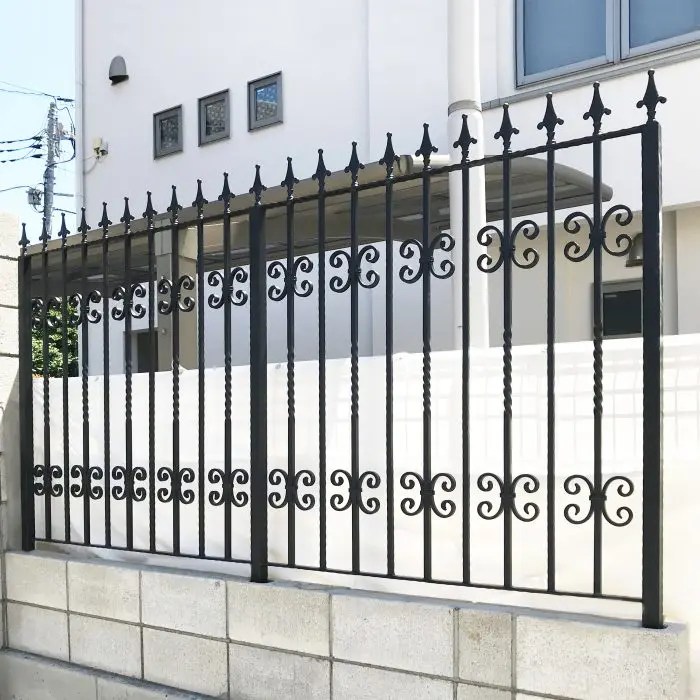 東京都某集合住宅 13【ロートアイアンフェンス】 ロートアイアンの製作から施工まで アートホクストン