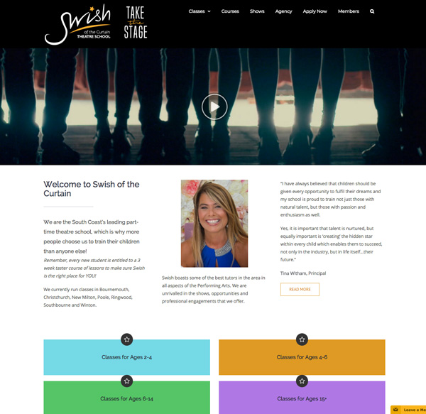 swishwebsite • Arthouse Graphic Design Bournemouth