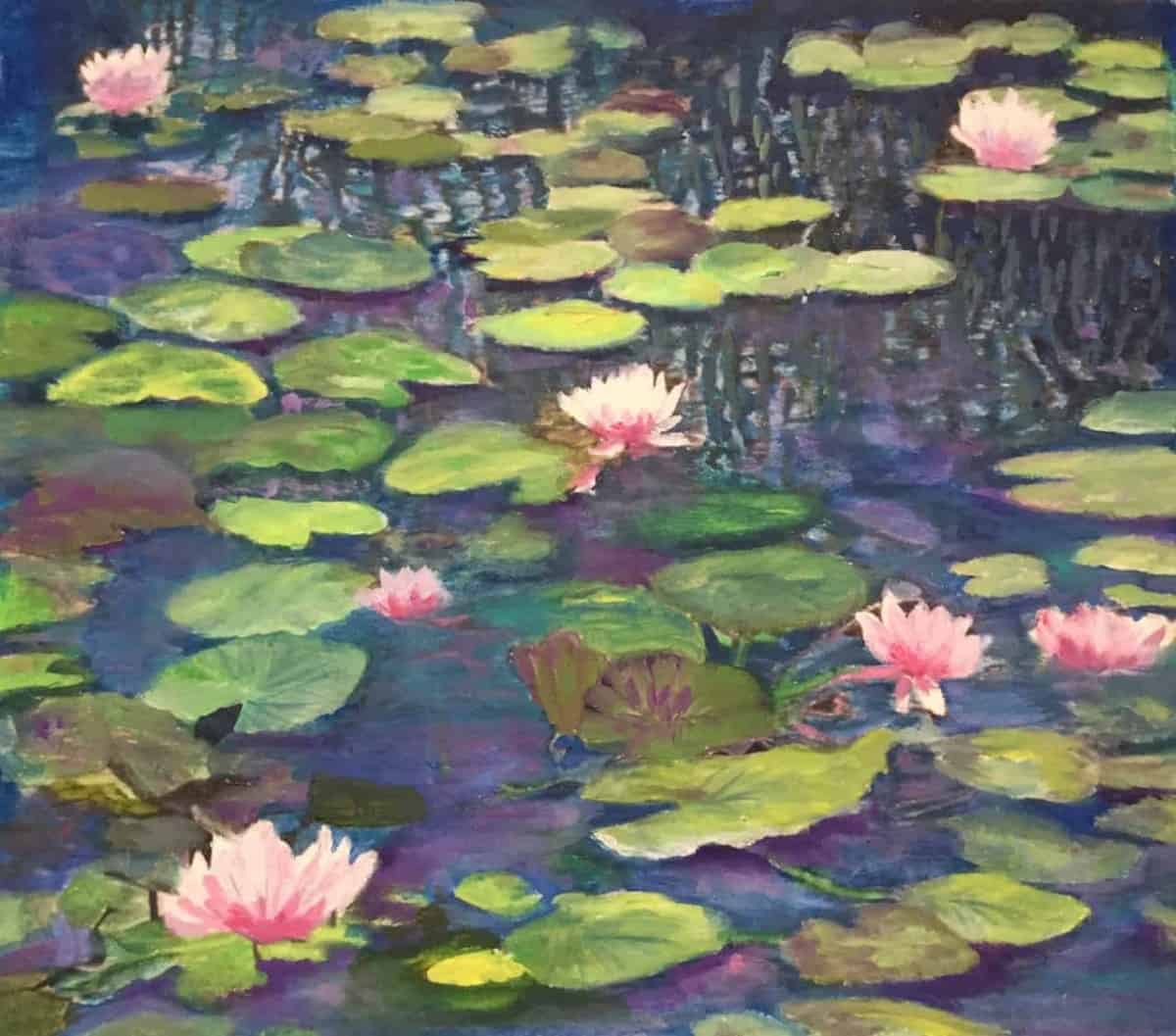 Water Lily Painting