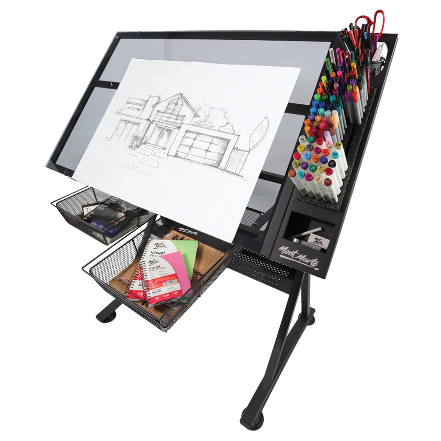 Shop Creative Art Station Desk Mont Marte Australia Art Supplies