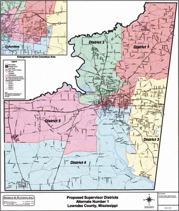 Roughdraft redistricting plan riles Lowndes board member The Dispatch