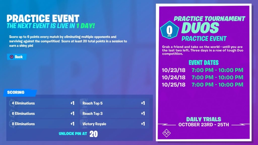 Fortnite introduces Tournament Events Softonic