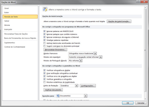Como usar o corretor ortográfico do Word