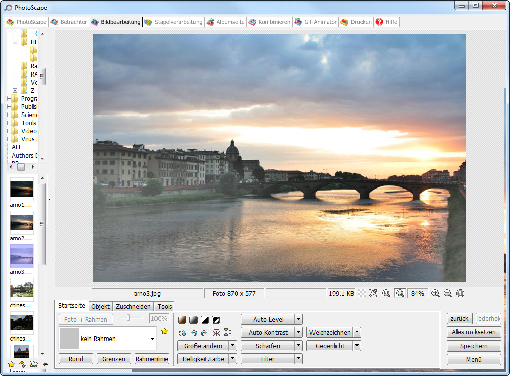 Photoscape, Tutorial 8 Überbelichtete Fotos korrigieren
