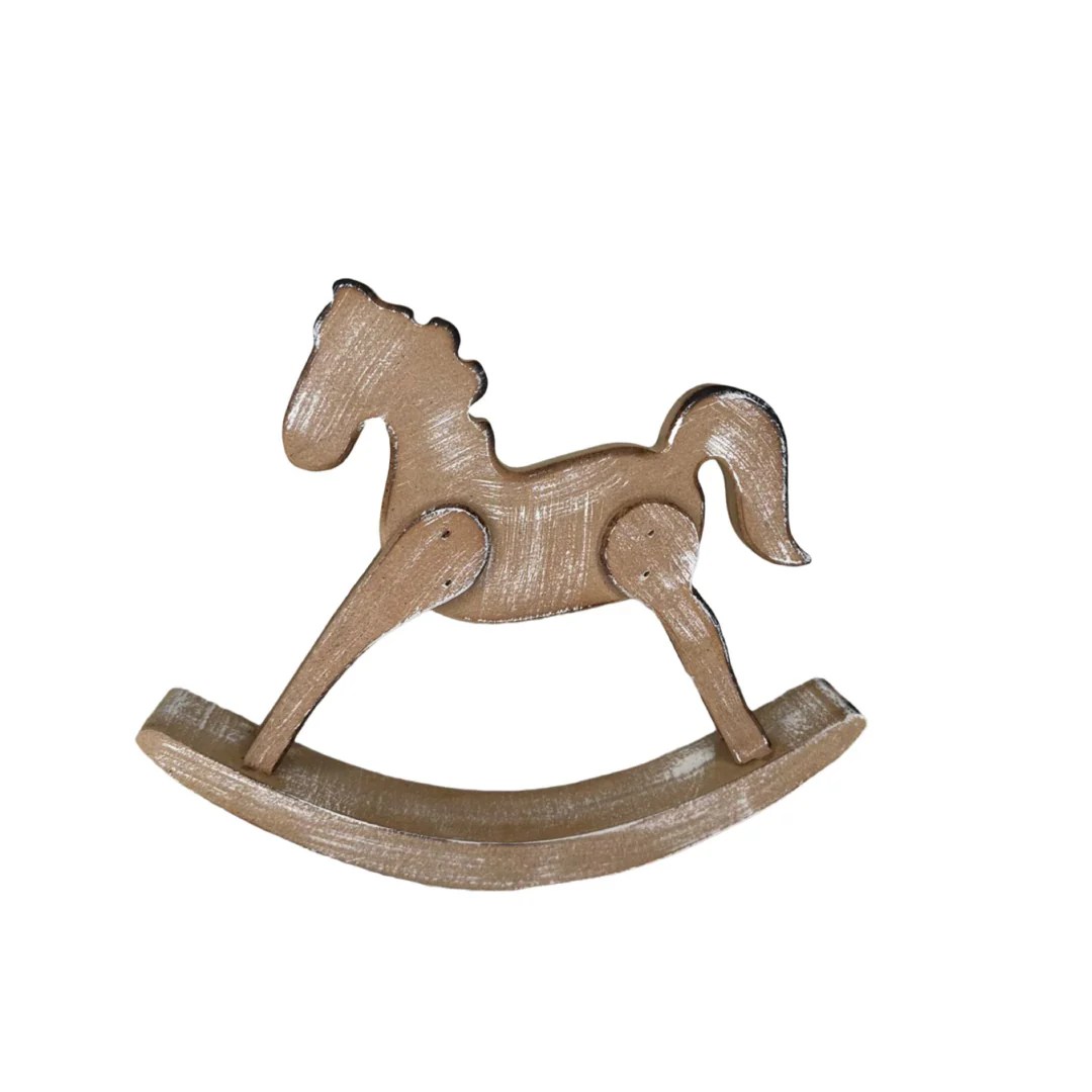 Wooden Rocking Horse Table Decor – Articles USA
