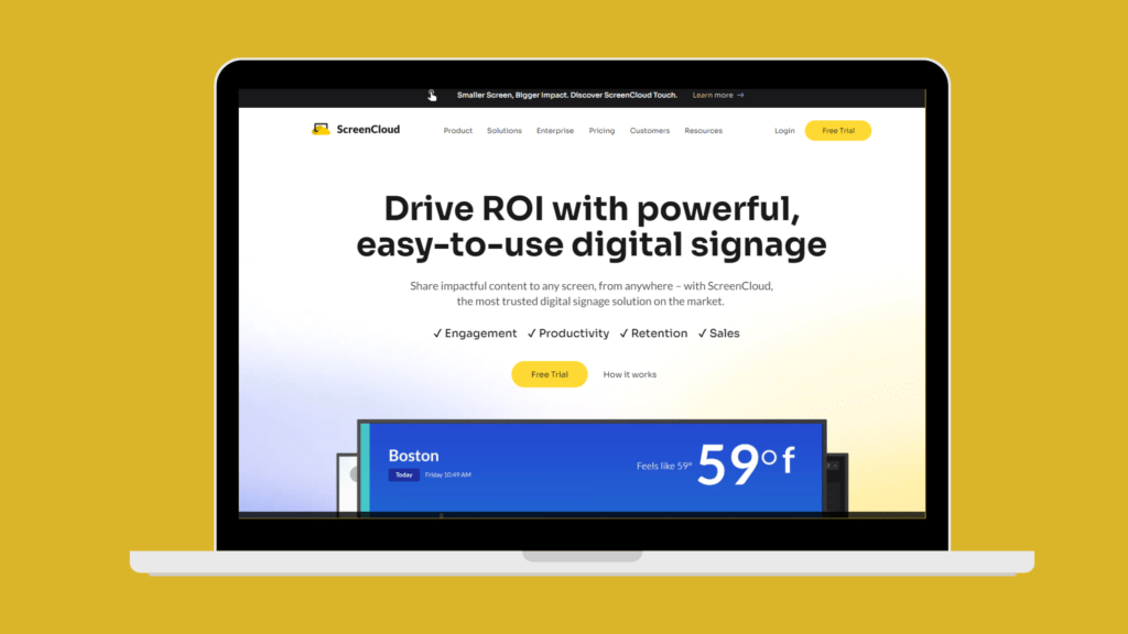 What is ScreenCloud digital signage? Poster Booking