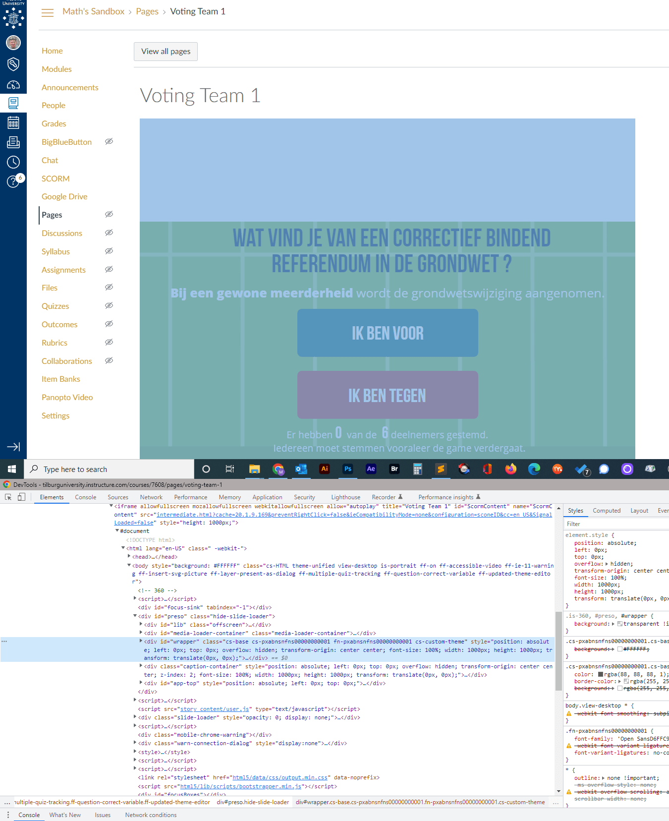 how to remove the "gap" between the top of the Canvas page and the