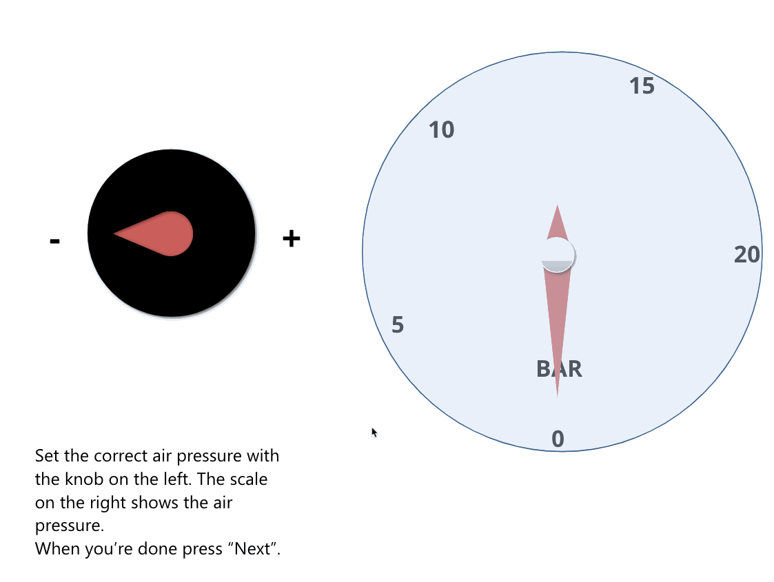 Storyline Air Pressure Dial ELearning Examples E