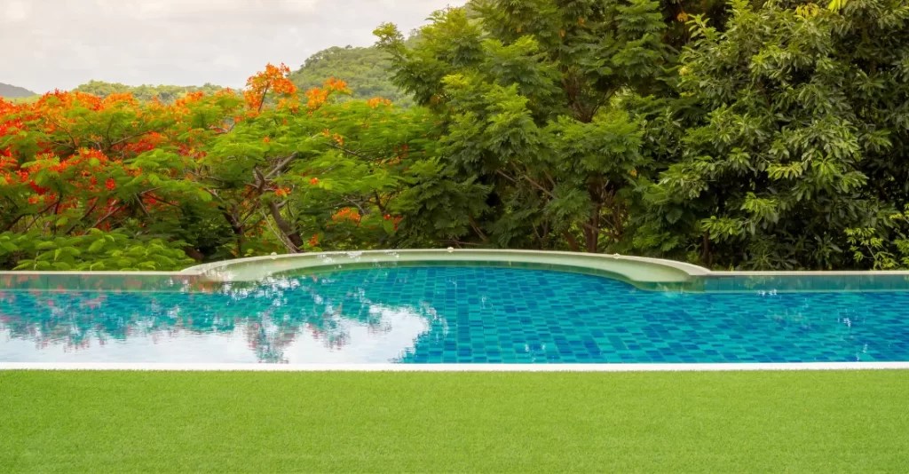 Installing Artificial Turf Around Your Pool The Cost Breakdown Artificial Grass Design