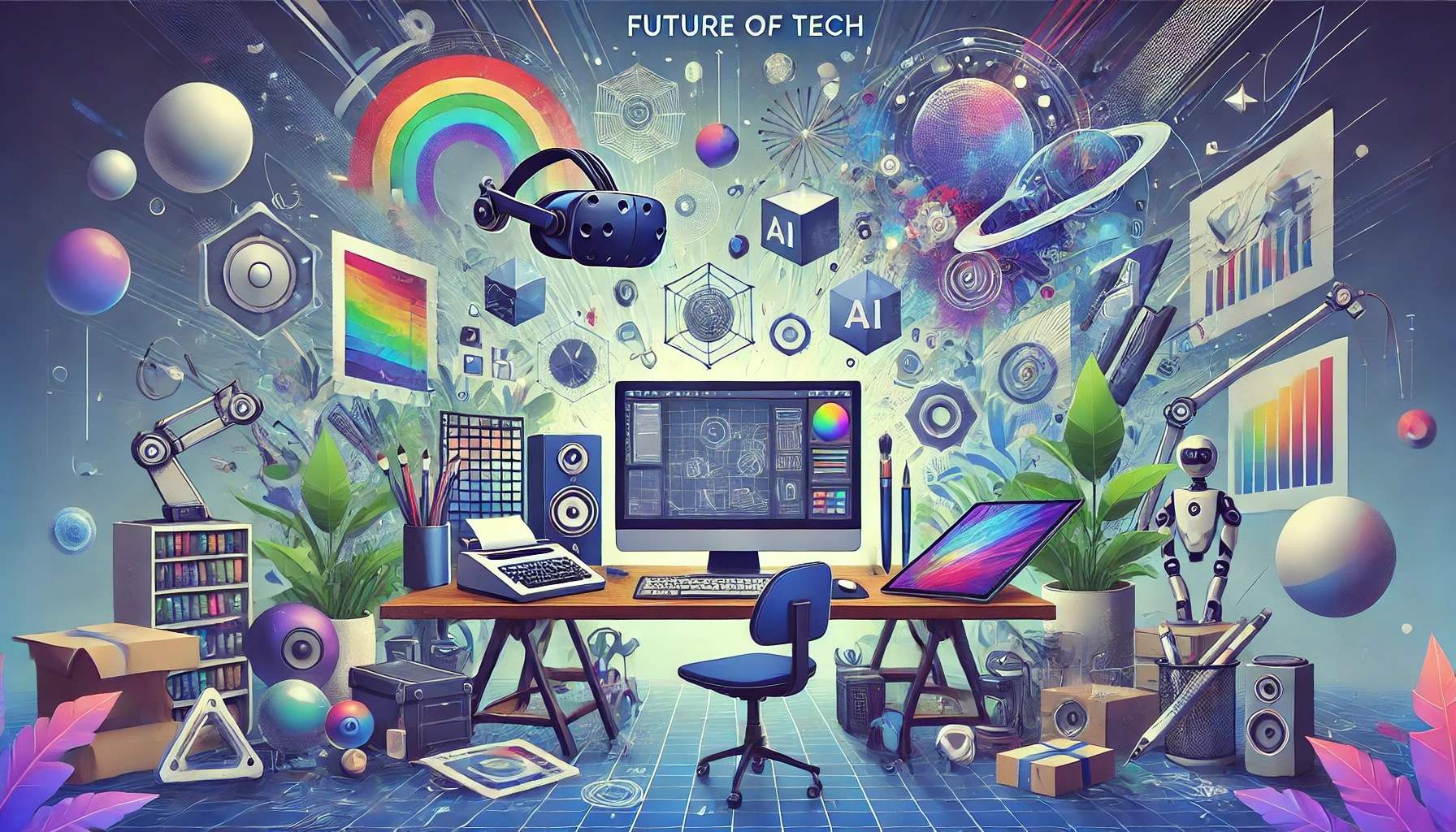 The Future of Tech in Digital Art Artificial Paintings(01)