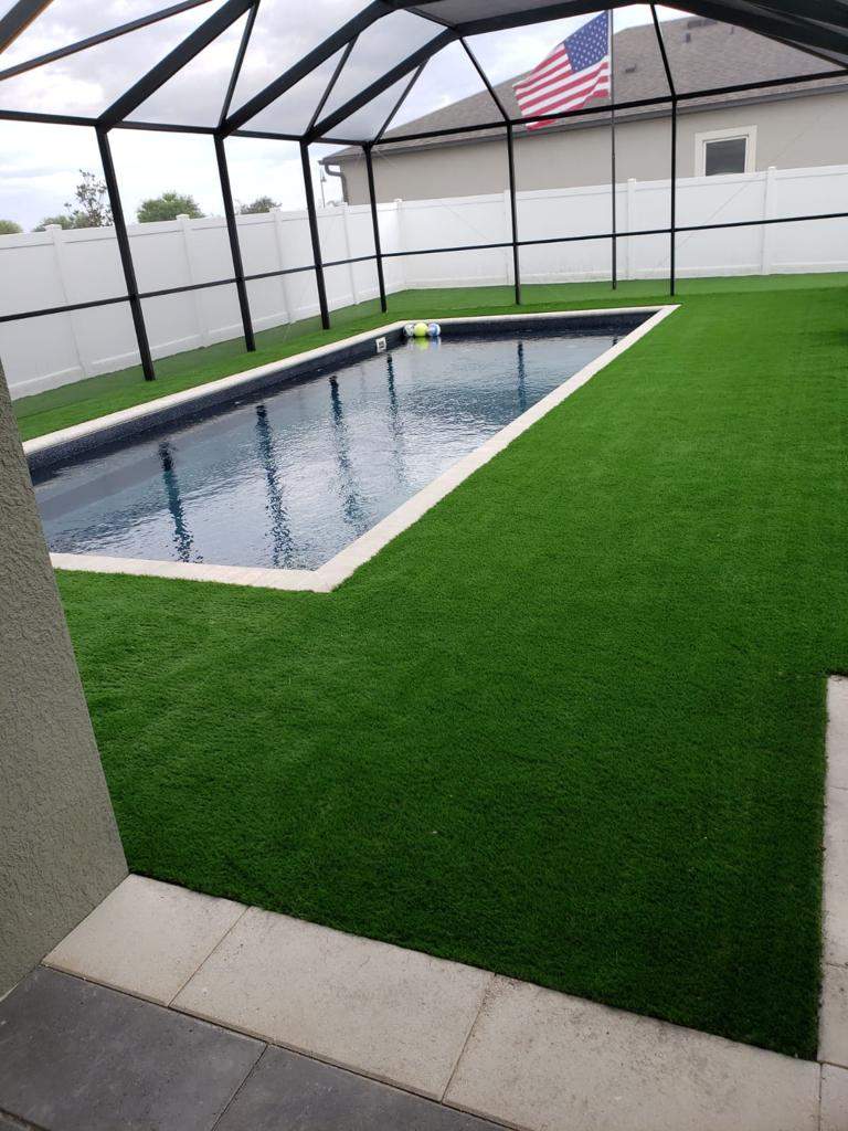 What kind of artificial grass is good around pools? Artificial Turf
