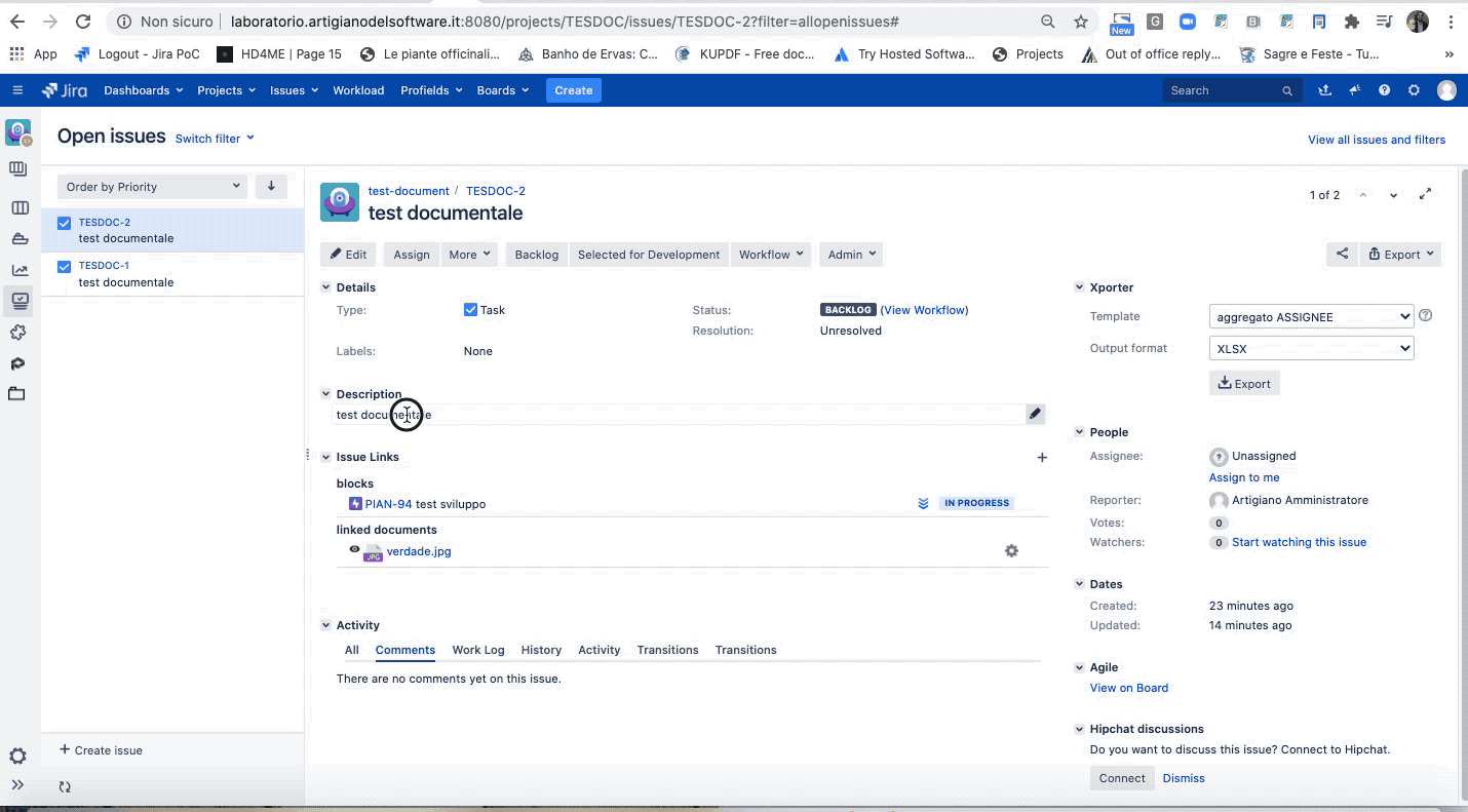 Un sistema documentale integrato in Jira