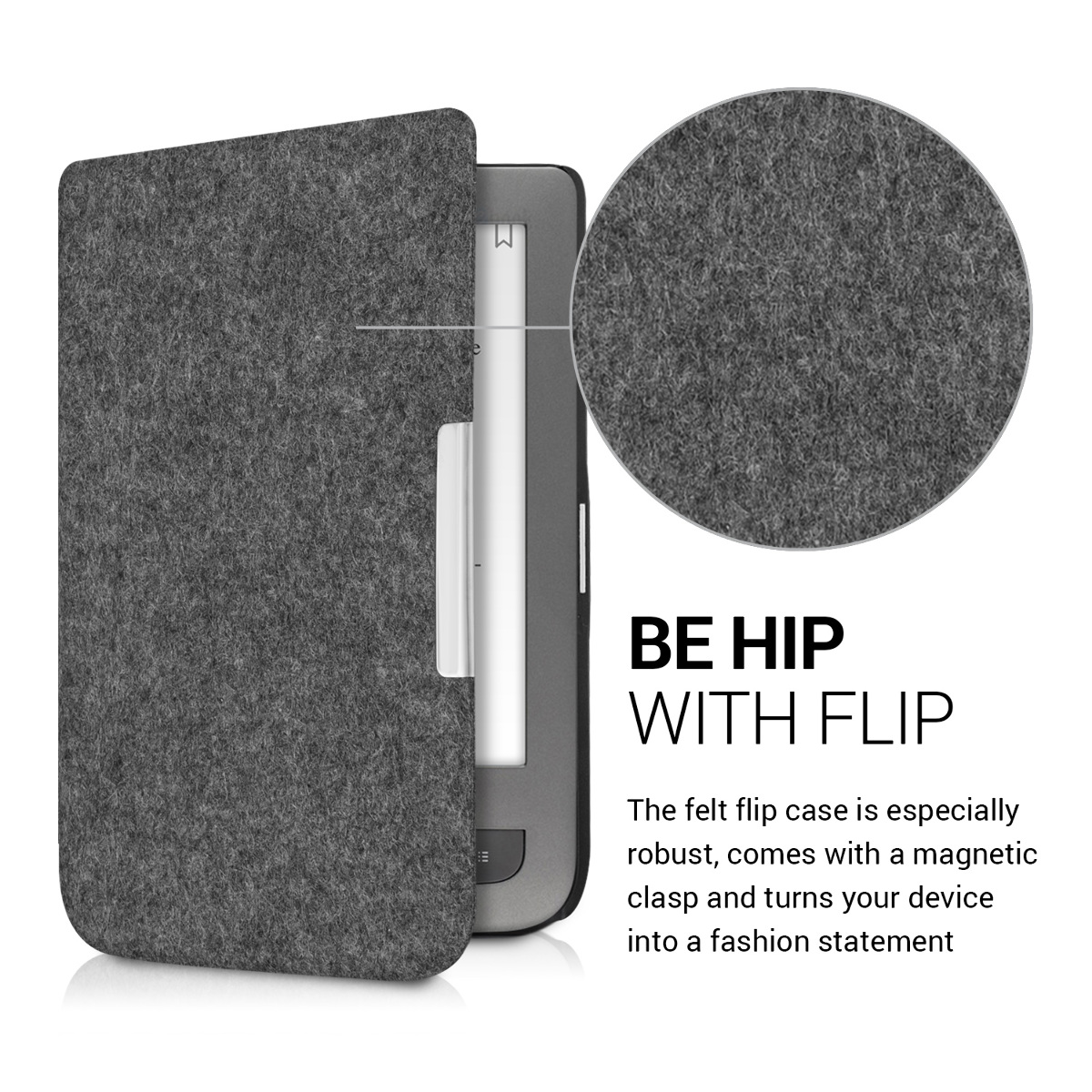 Hülle für Pocketbook Touch Lux 3 Basic Lux Basic Touch 2 Filz eReader