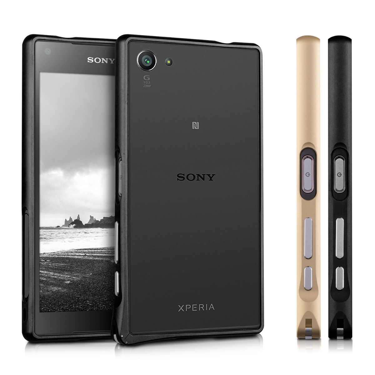 kwmobile METAL BUMPER FOR SONY XPERIA Z5 COMPACT ULTRA SLIM CASE ALU