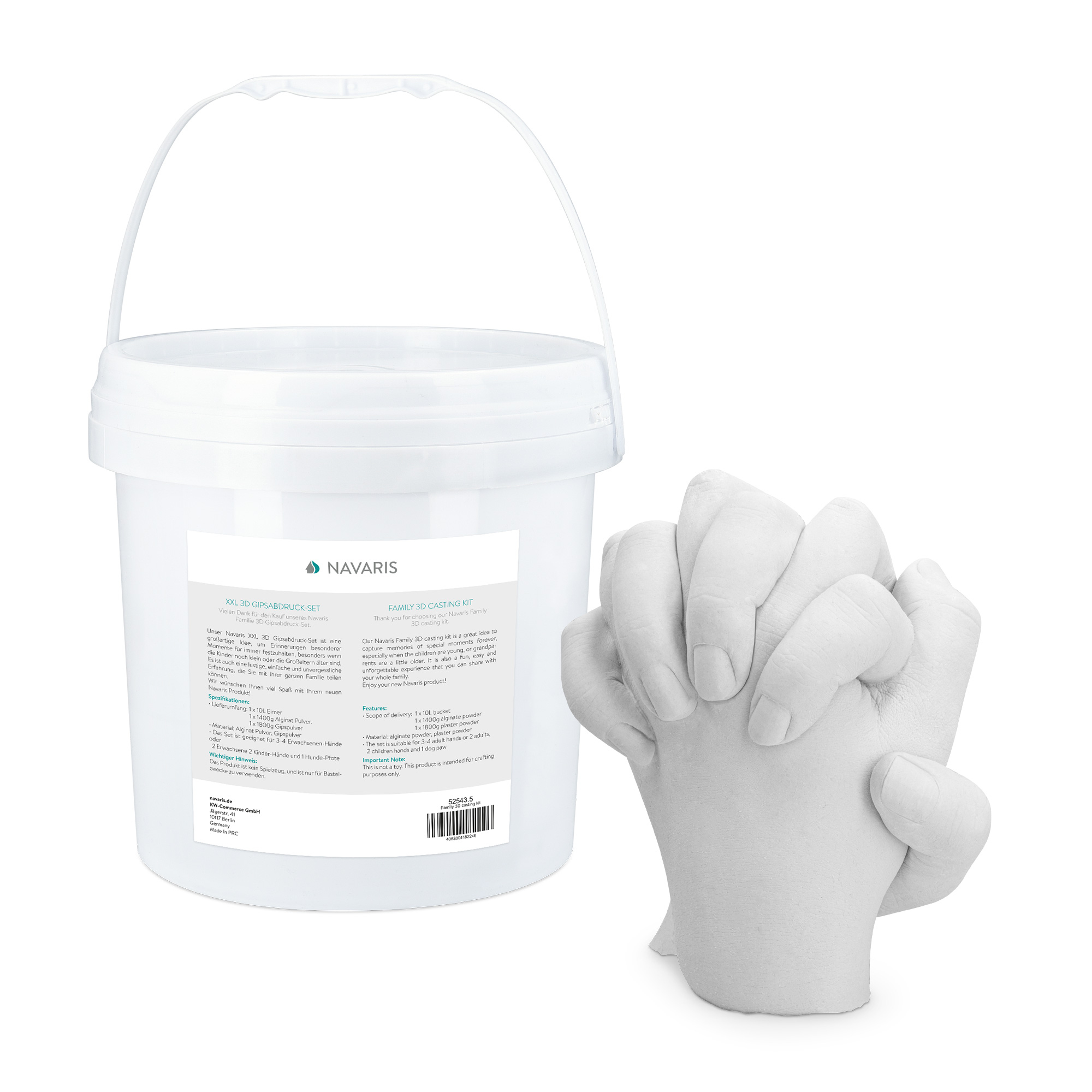 3D Abformset Gips Familie Hände XXL Set Gipsabdruck Abdruck Hand Fuß Handabdruck eBay