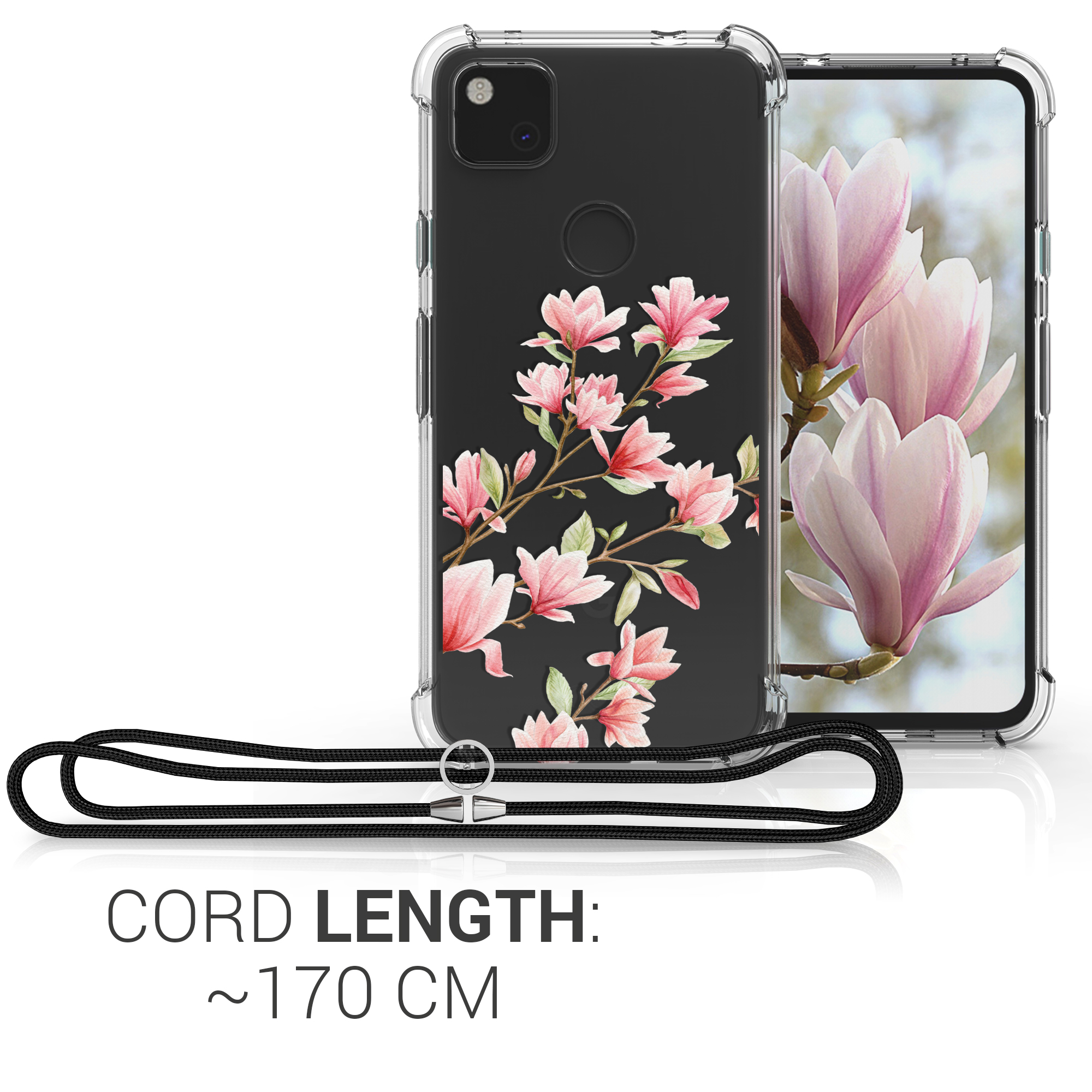 Hülle für Google Pixel 4a mit Umhängekette Handy Cover Case Schutzhülle
