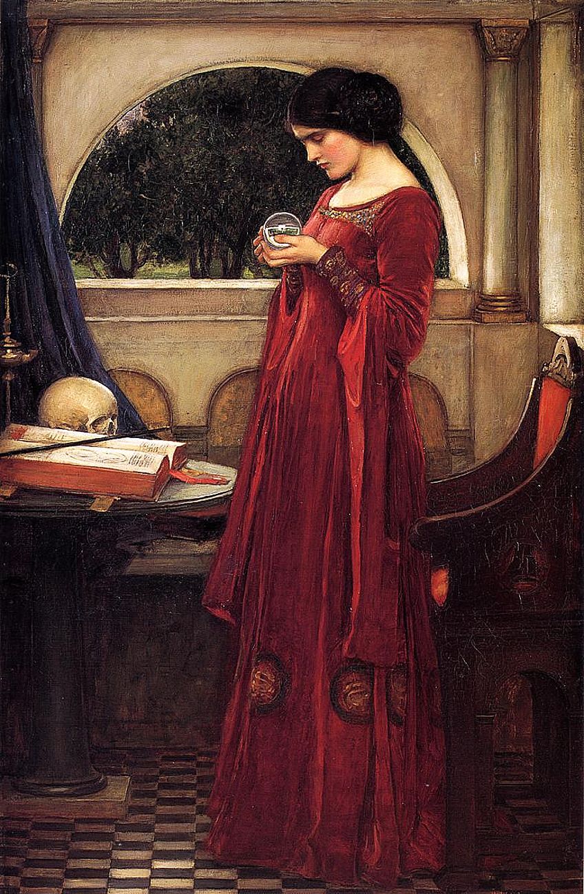Paintings Of Women In Red Dresses