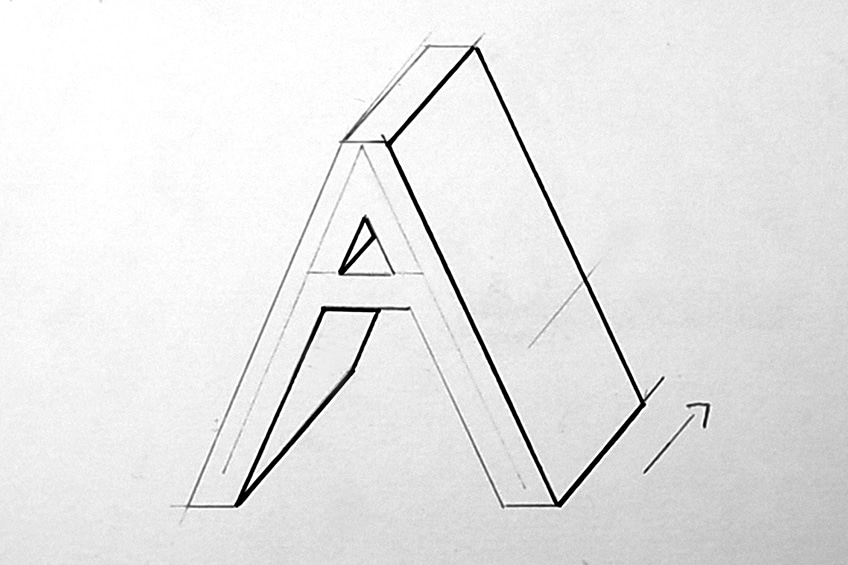 How To Draw 3d Art Letters