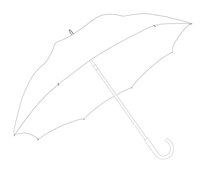 Umbrella Drawing Sketch