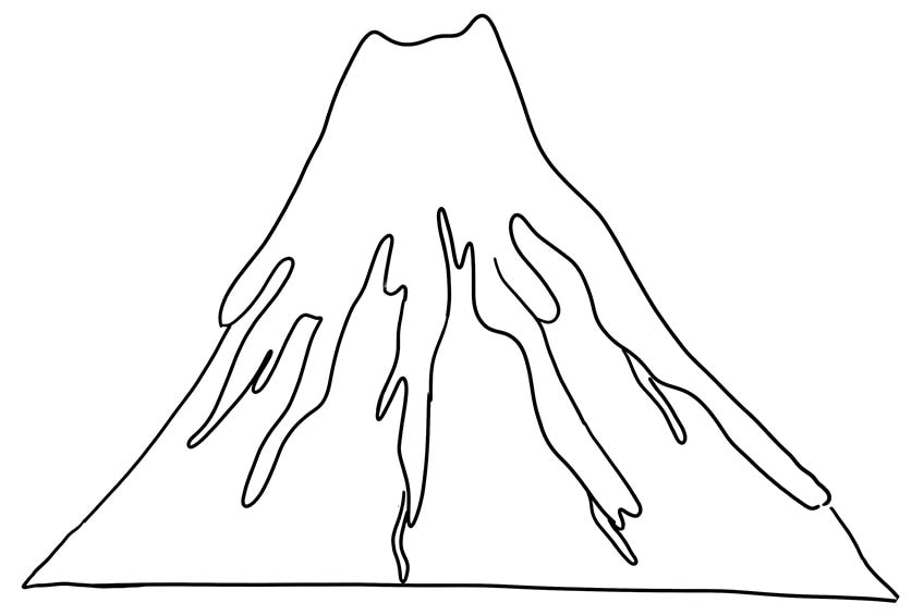 Discover more than 142 easy volcano drawing with color vietkidsiq.edu.vn