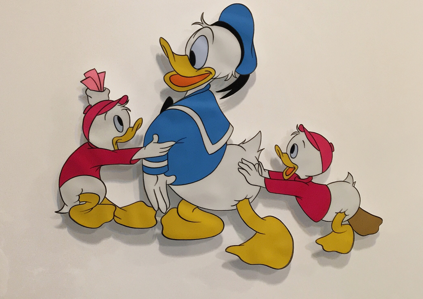 Donald Duck and Nephews handinked vintage 50s original