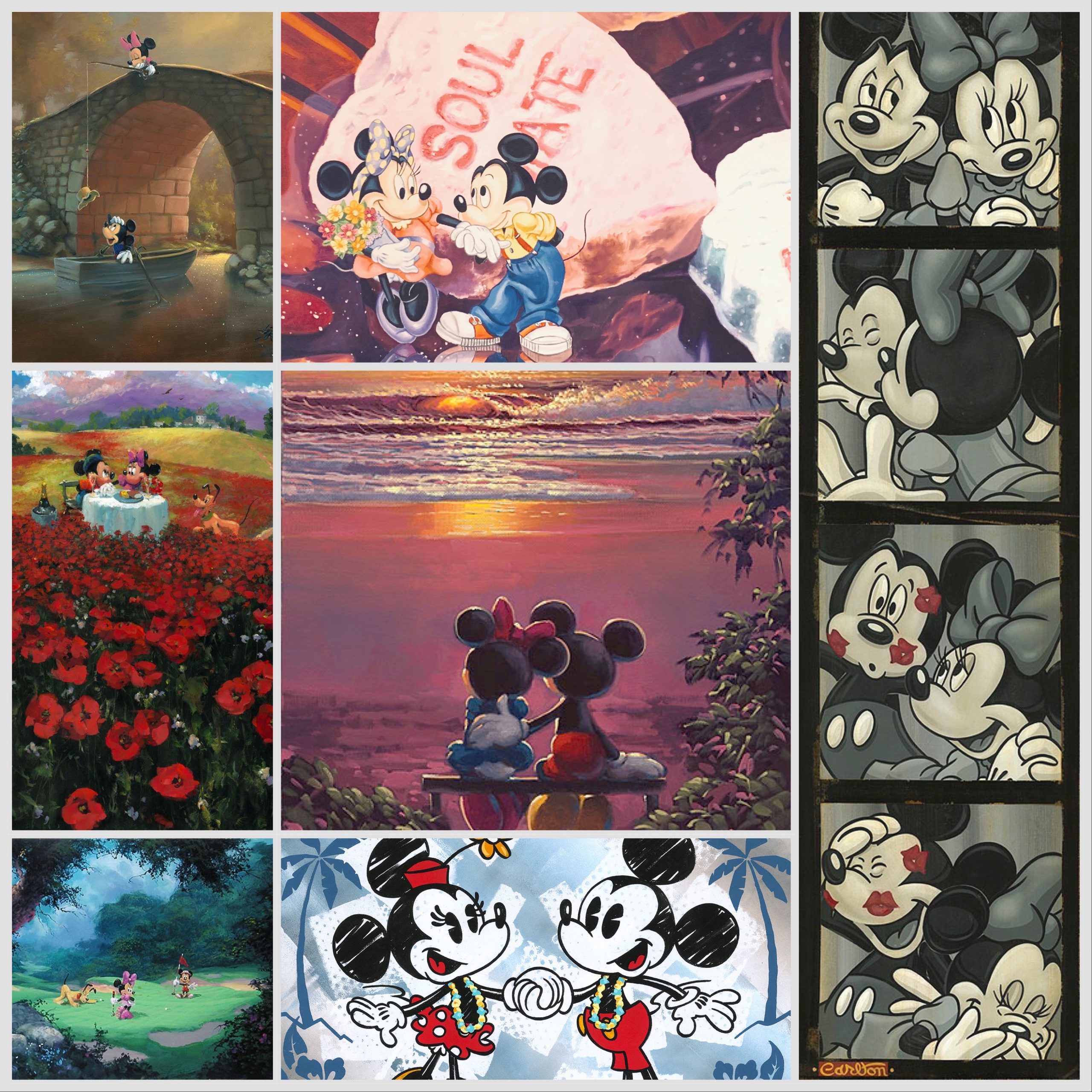 Mickey and Minnie Artinsights Film Art Gallery