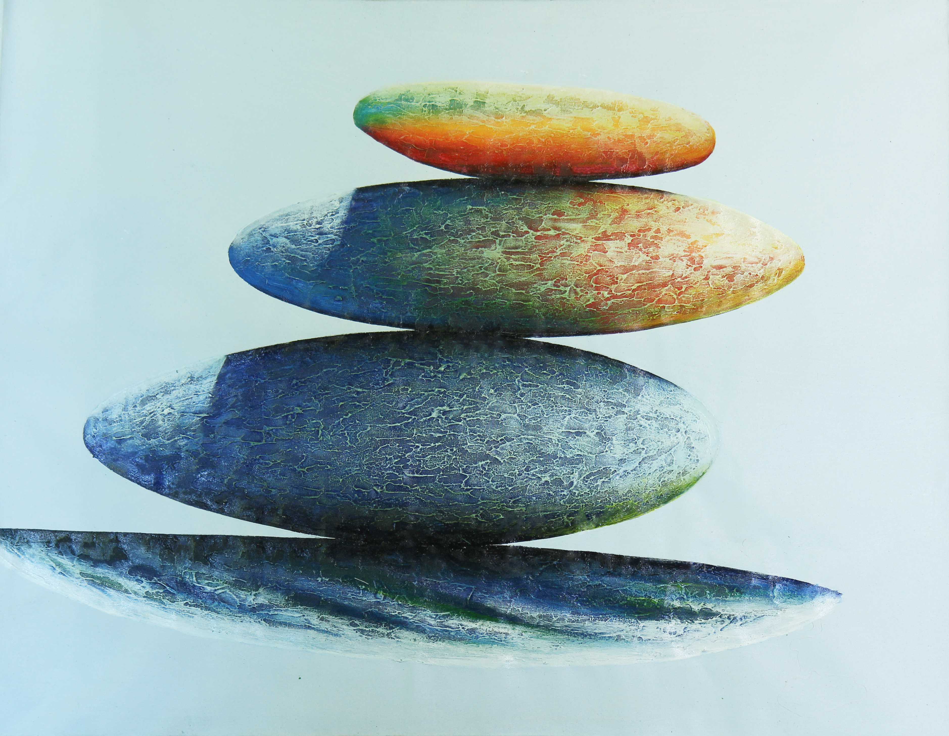 Hand painting Zen Rocks 267 eBay