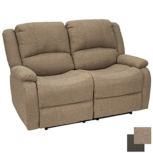 RecPro Charles Collection 58″ Double Recliner RV Sofa RV Zero Wall