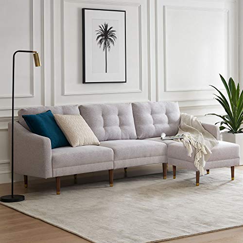 Mopio Savannah Sectional Sofa, Fashion Sofa and Ottoman Set, Mid