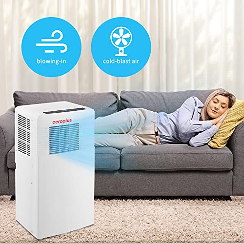 Aeroplus Portable Air Conditioner,with Cooling, Dehumidifier, Fan, Remote Control, 3 Speed Fan