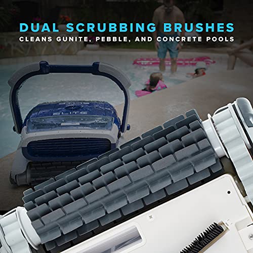 Metalix Aquabot Elite Robotic Pool Cleaner with Caddy Included, Triple