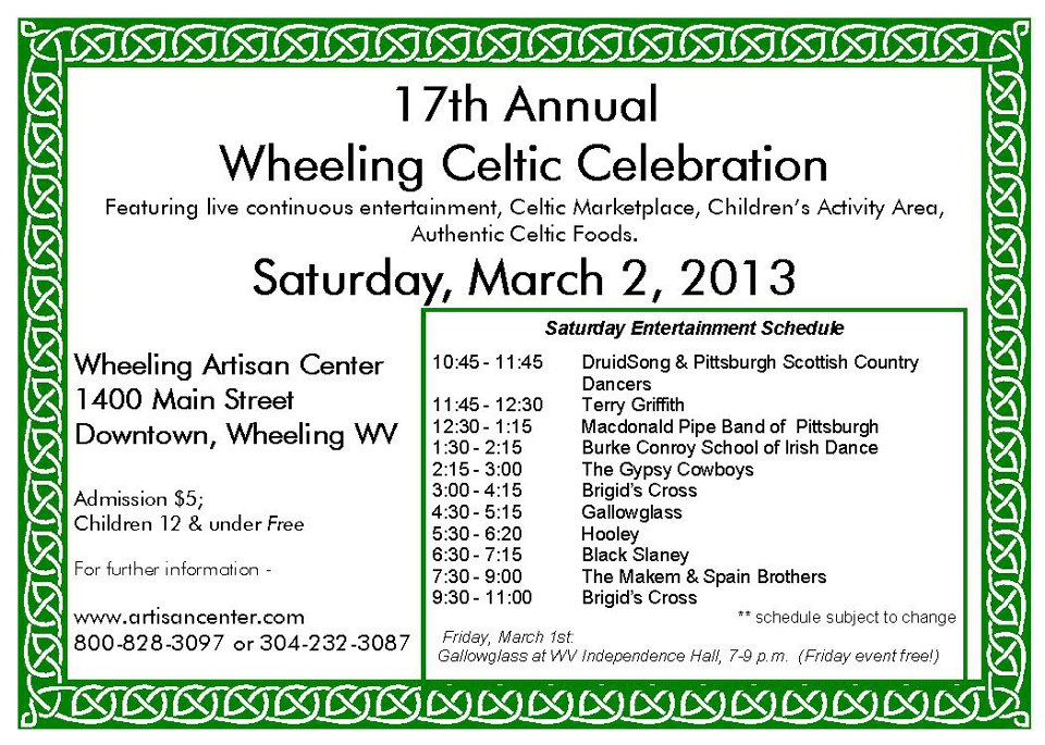 Wheeling, WV Festivals, Events, Art Shows, Film Festivals