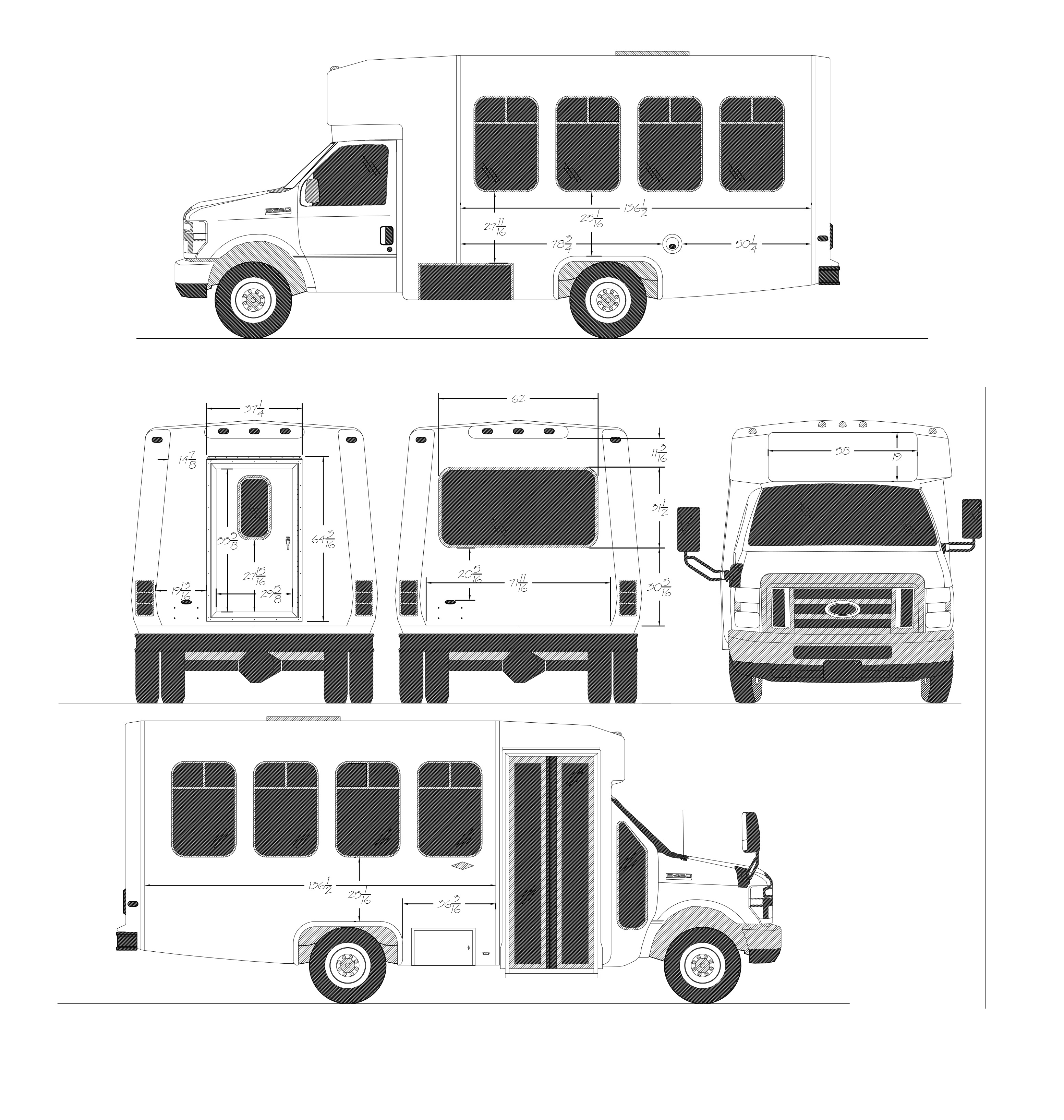 1997 Ford E450 Cutaway Passenger Shuttle Bus 393 ubicaciondepersonas