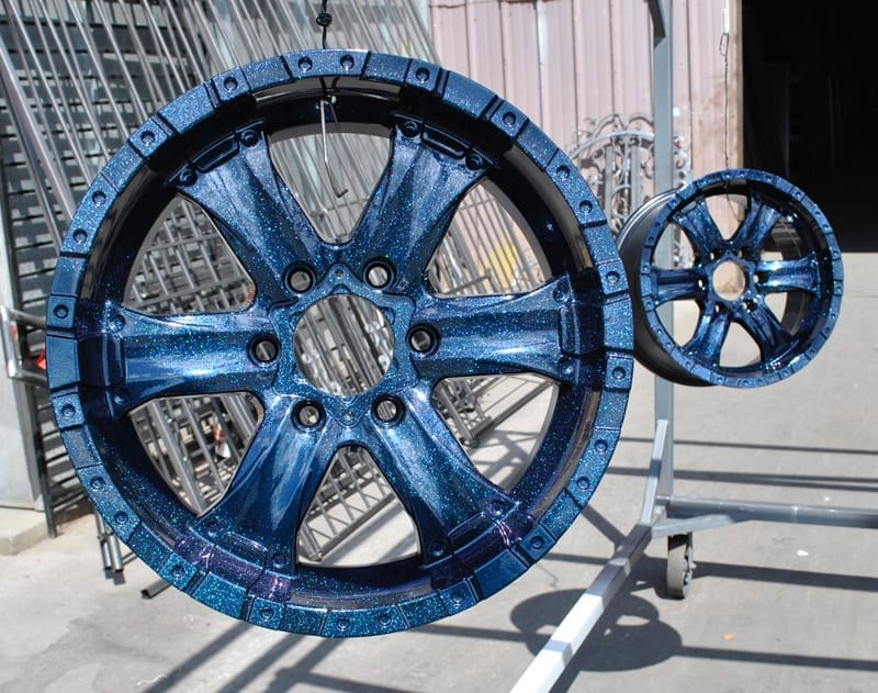 Powder Coat Chameleon Sapphire Rims Wrought Iron Design
