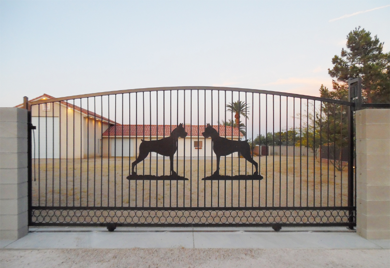 Custom Wrought Iron Rolling Gates Las Vegas Artistic Iron Works