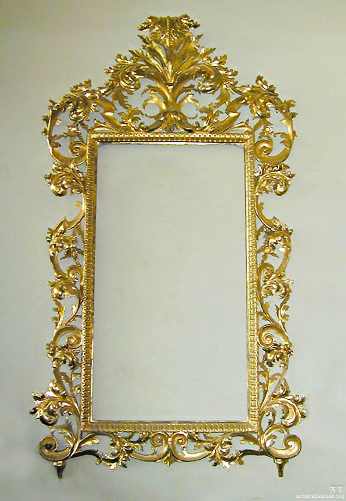 Antique Gilt Mirror Restoration Artistic License
