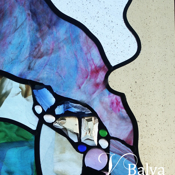 Contemporary stained leaded glass windows, doors, skylights, domes